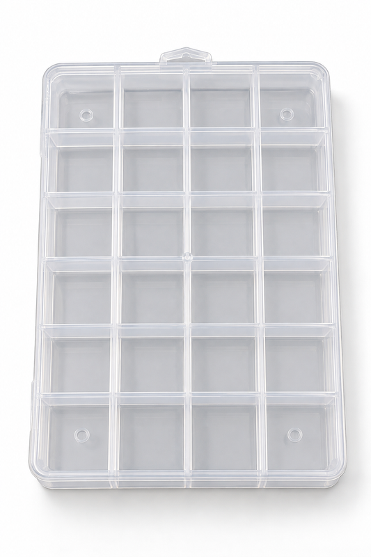 iBelieve - Charms and Rhinestone Storage Box - 24 Slot