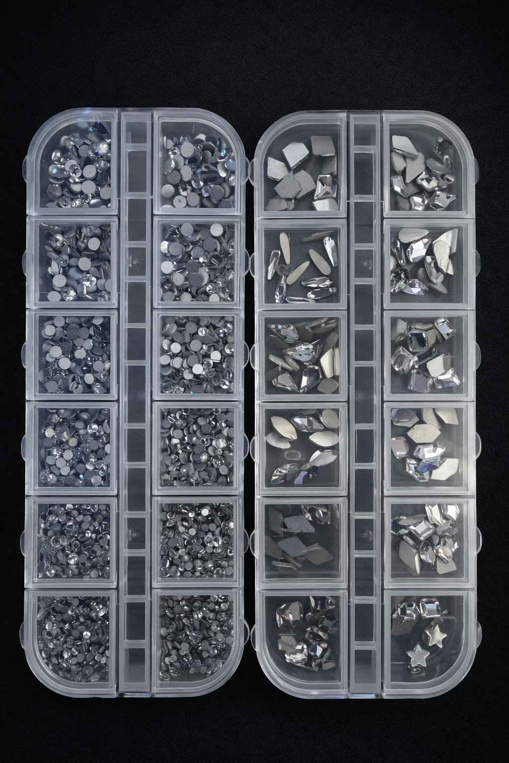 Queen - Crystal Clear  Rhinestone - Gems -Duo Set - #15