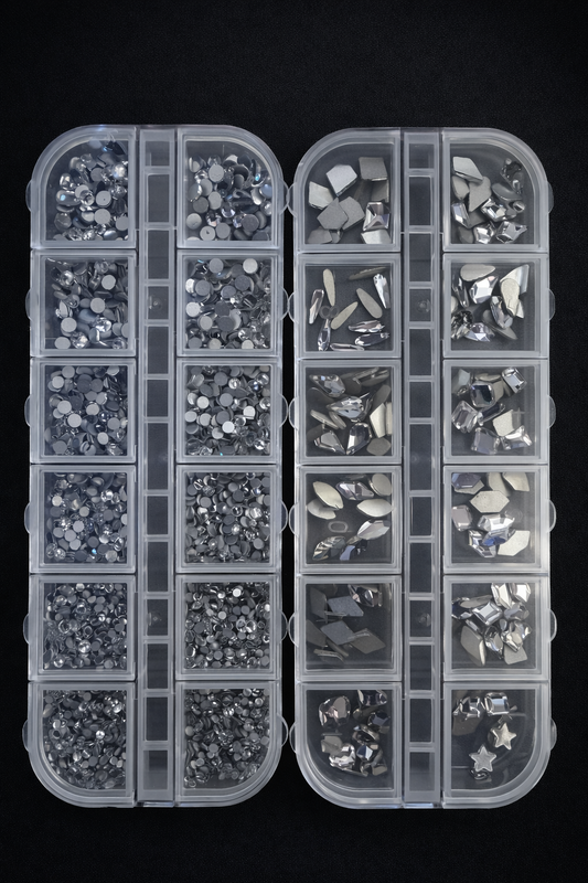 Queen - Crystal Clear  Rhinestone - Gems -Duo Set - #15