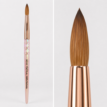 Gel-Le - Acrylic Brush -100% Kolinsky (Pink Handle)