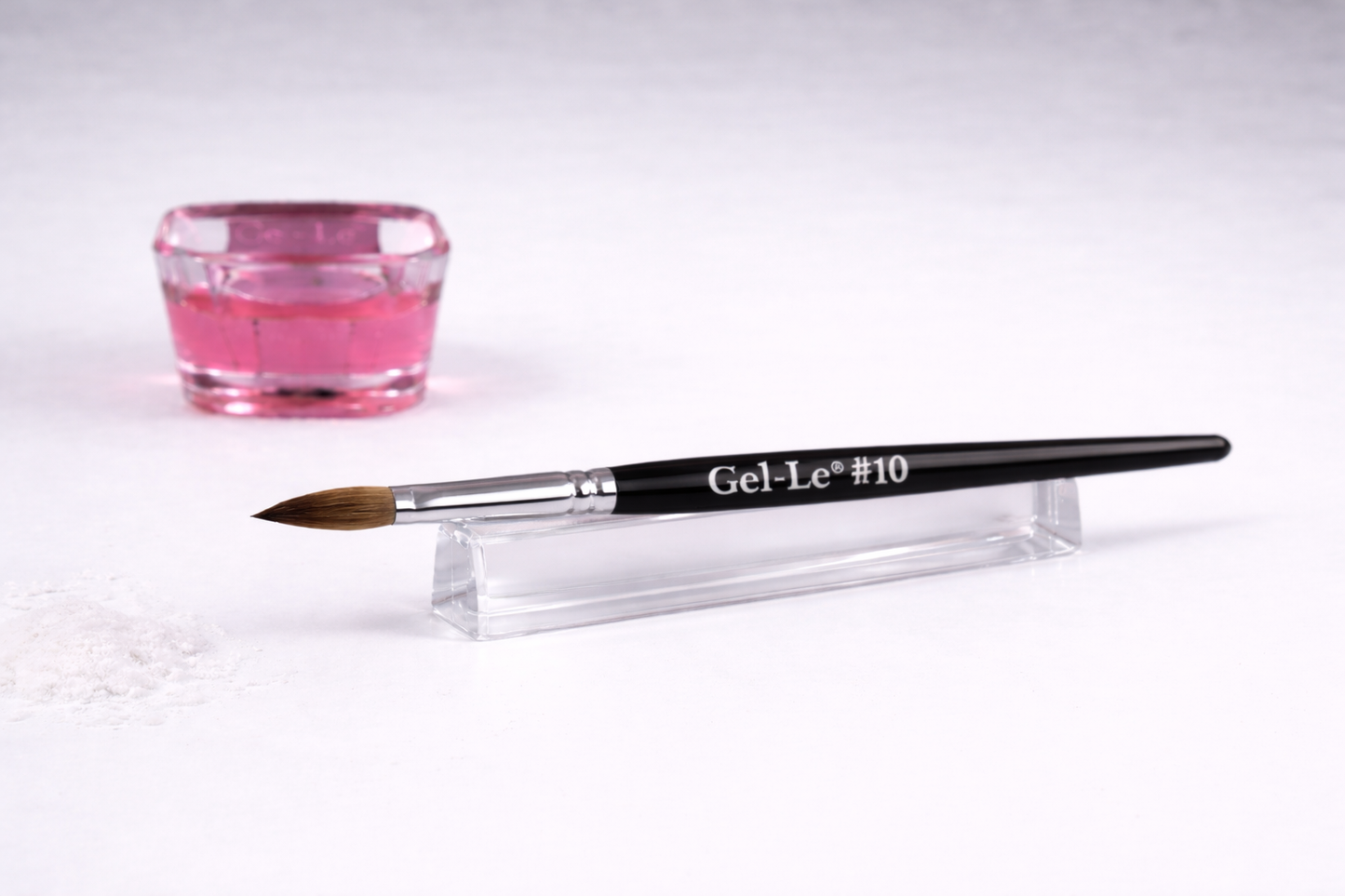 Gel-Le - Acrylic Brush #10 - Black Handle (Pressed)
