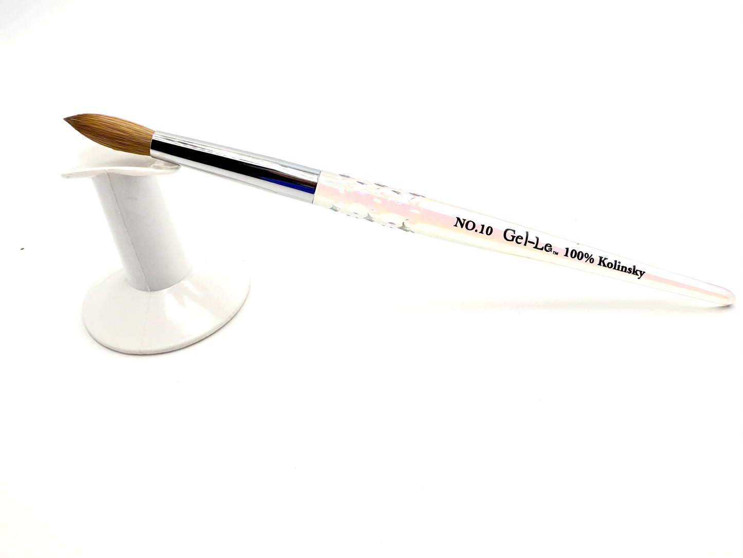 Gel-Le - Acrylic Brush - 100% Kolinsky (Clear Handle)(Not Pressed)