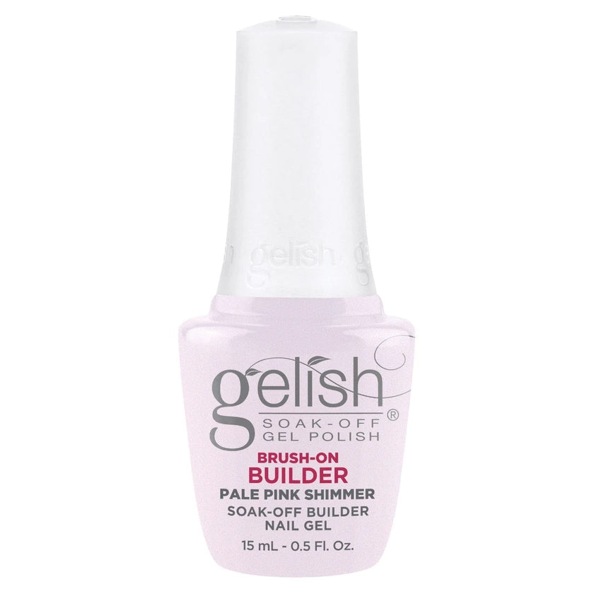 Gelish Brush-On Builder Gel - Pale Pink Shimmer .5oz