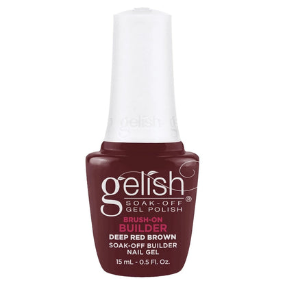 Gelish Brush-On Builder Gel - Deep Red Brown .5oz