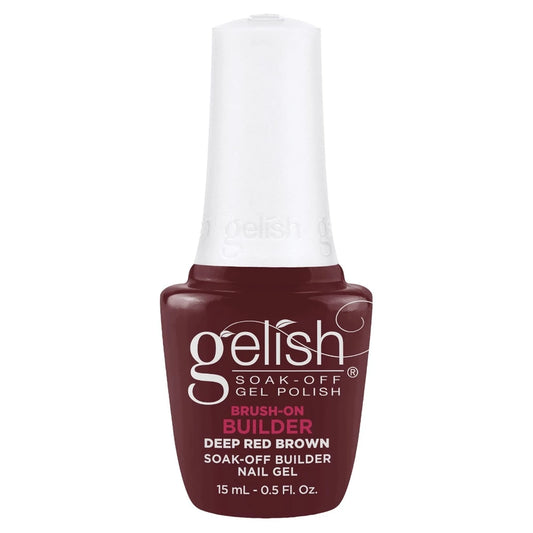 Gelish Brush-On Builder Gel - Deep Red Brown .5oz