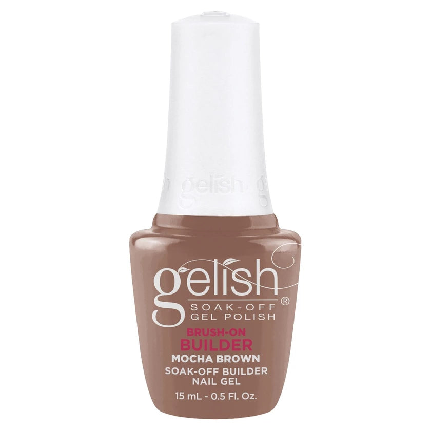 Gelish Brush-On Builder Gel - Mocha Brown .5oz