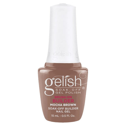 Gelish Brush-On Builder Gel - Mocha Brown .5oz
