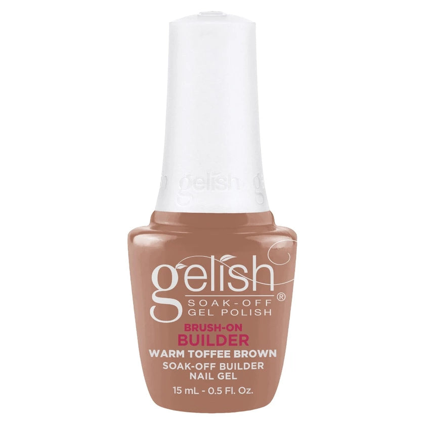 Gelish Brush-On Builder Gel - Warm Toffee Brown .5oz