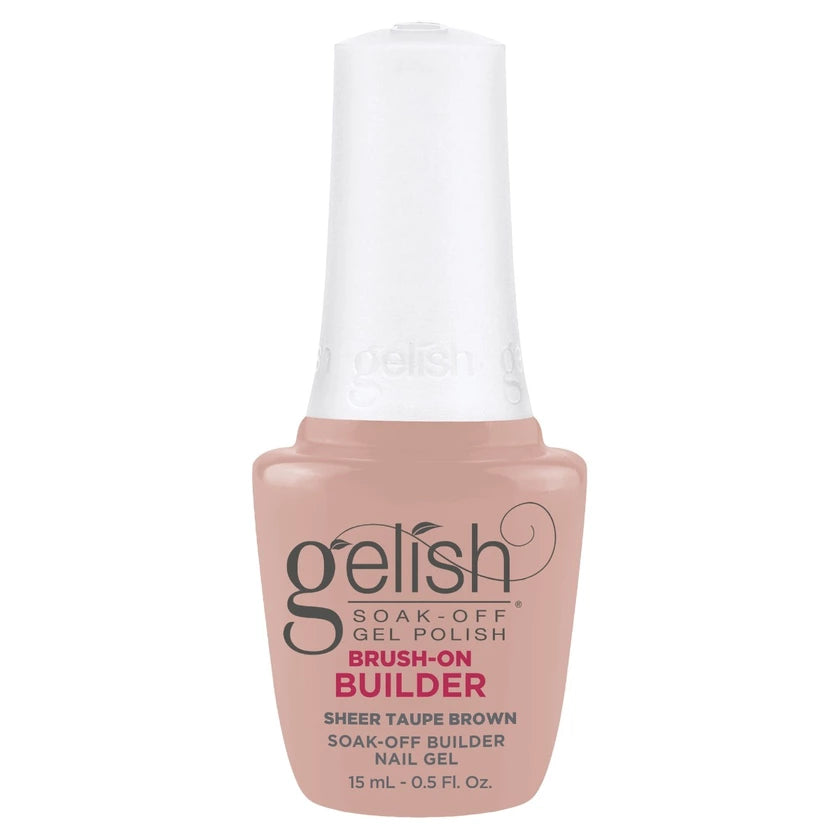 Gelish Brush-On Builder Gel - Sheer Taupe Brown .5oz