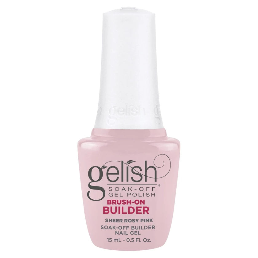 Gelish Brush-On Builder Gel - Sheer Rosy Pink .5oz