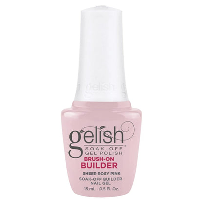 Gelish Brush-On Builder Gel - Sheer Rosy Pink .5oz