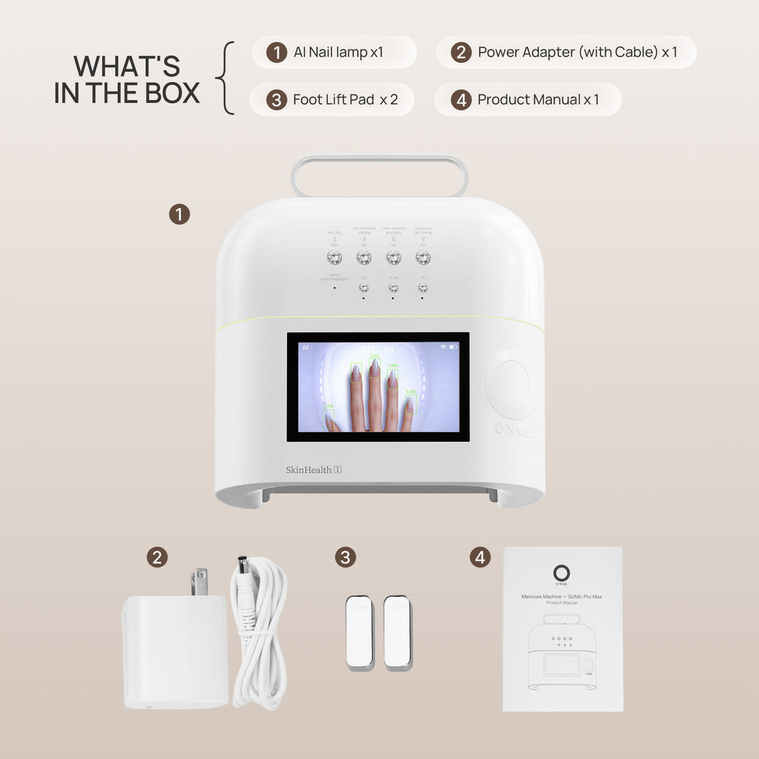 ONAIL - Rechargeable AI Nail Lamp - SUNX PRO MAX