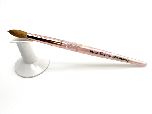 Gel-Le - Acrylic Brush -100% Kolinsky (Pink Handle)