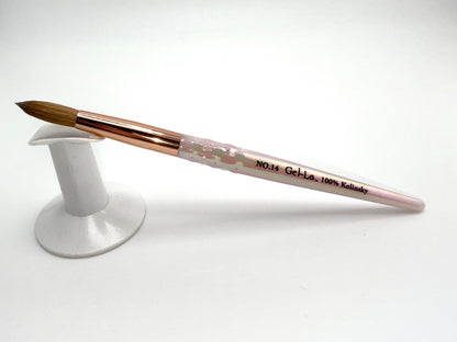 Gel-Le - Acrylic Brush -100% Kolinsky (Pink Handle)