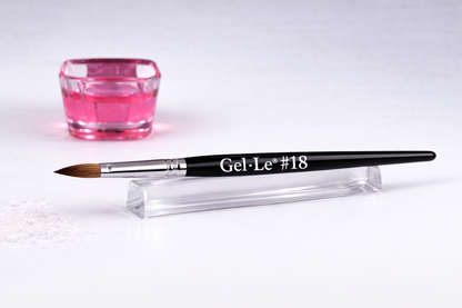 Gel-Le - Acrylic Brushes #16 Kolinsky - Black Handle (Pressed)