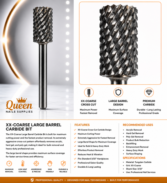 Carbide XX Coarse  Bits -Large Barrel