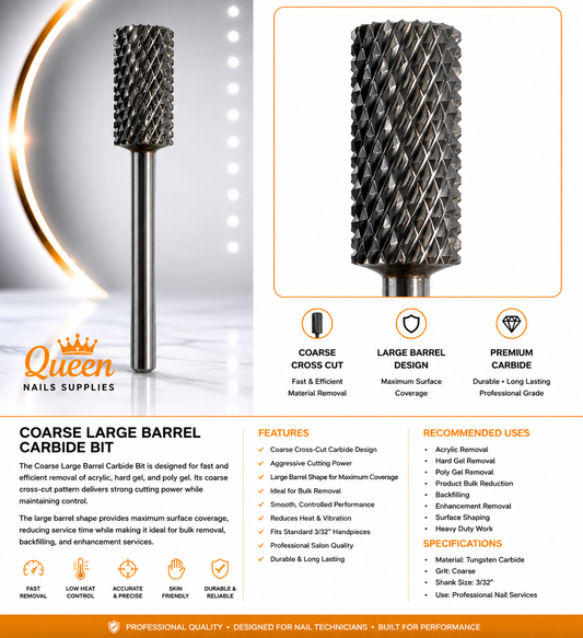 Carbide Bits Coarse - Large Barrel