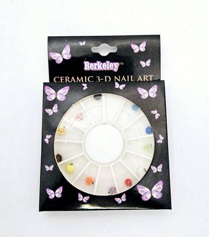 Berkeley - Ceramic 3D Nail Art - Rose Flower