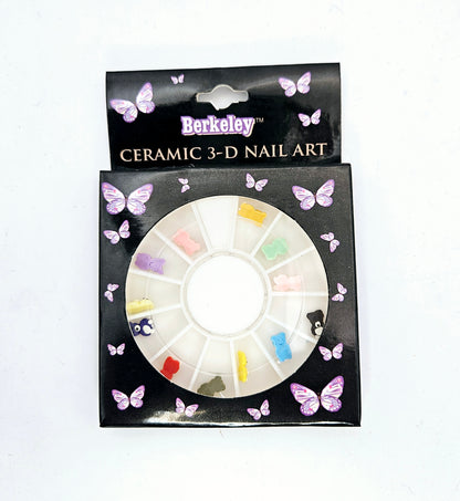 Berkeley - Ceramic 3-D Nail Art - Teddy Bear