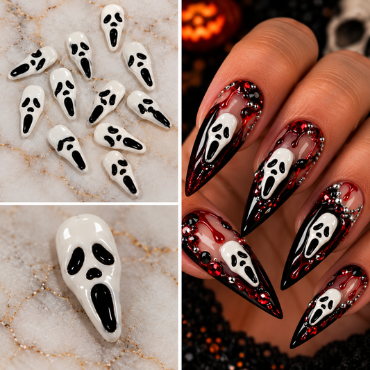 Queen - Nail Charms 10pc - #418 Ghost Face