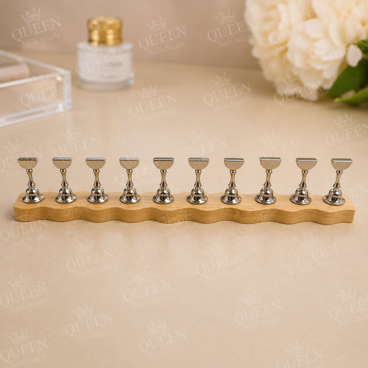 Wooden Press On Magnetic Stands