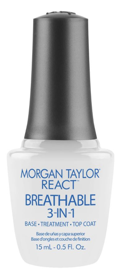 Morgan Taylor - React Breathable 3-in-1 Base, Strengthener & Top Coat