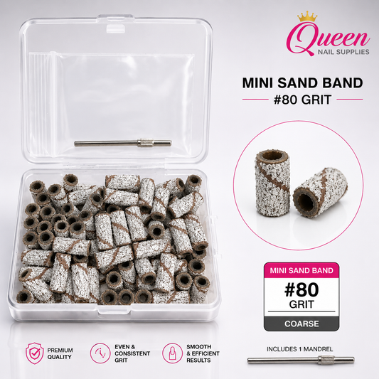 Gel-Le - Mini White Sand Bands 100pc -