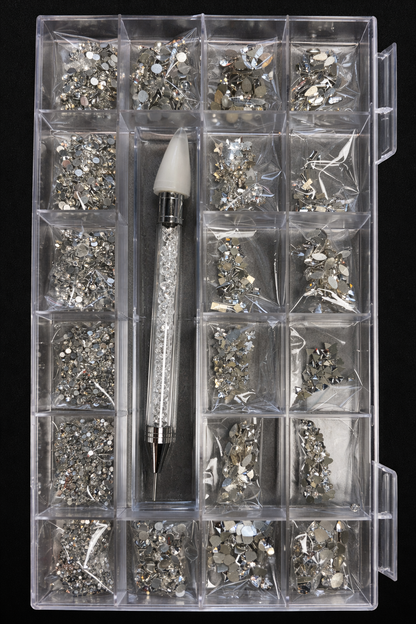 Gel-Le - Luxury Rhinestone Kit #34 (Silver)