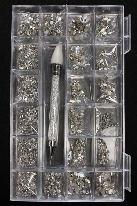 Gel-Le - Luxury Rhinestone Kit #34 (Silver)
