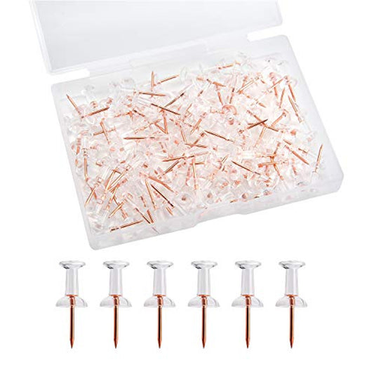 TOYMIS - Push Pins Rose Gold Thumbtacks 100