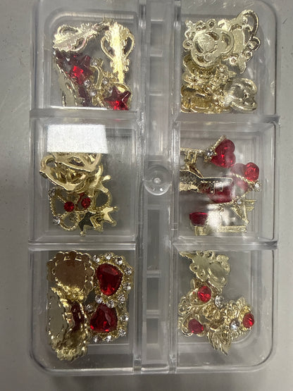 Gel-Le - Heart Charms Red Assorted