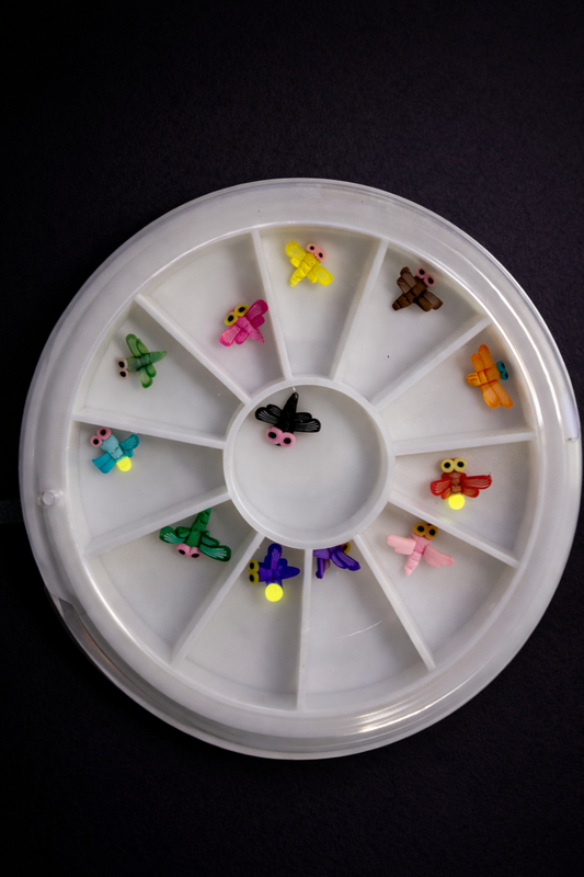 Berkeley - Ceramic 3-D Nail Art - Dragonflies