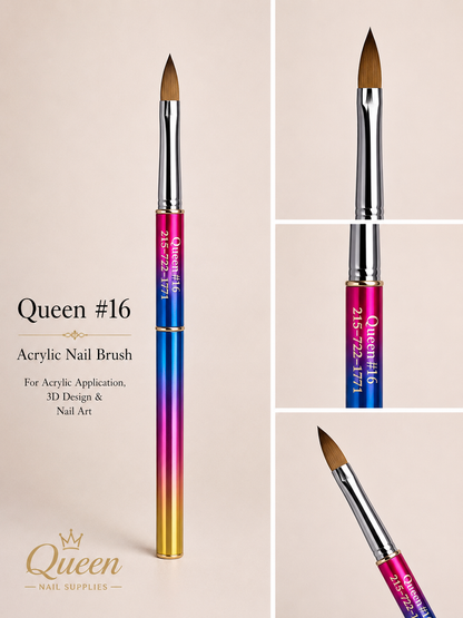 Queens - Acrylic Brushes Kolinsky - Unicorn Handle