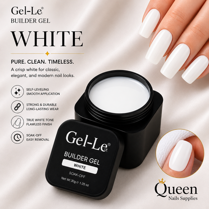 Gel-Le - Builder Gels - BG13 White 1oz
