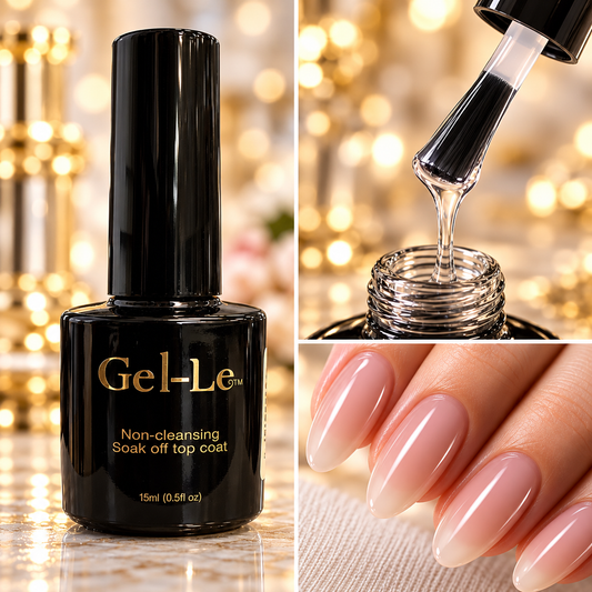Gel-Le - Non-Cleansing Top Coat .5oz(Gel)