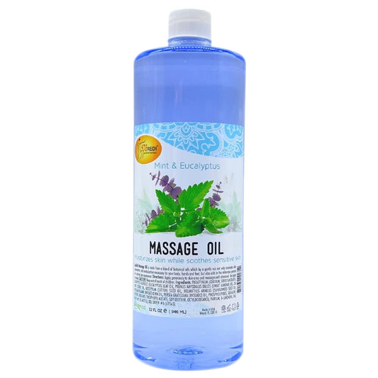 Spa Redi Massage Oil - Mint & Eucalyptus 32oz