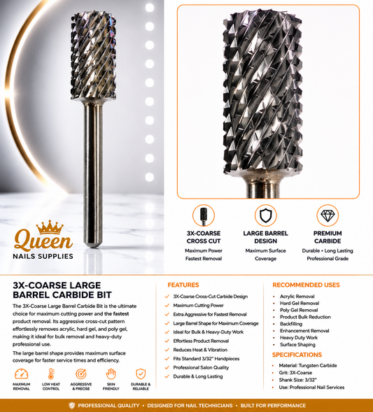 Carbide Bits 3X Coarse -Large Barrel