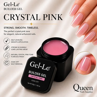 Gel-Le - Builder Gels - Crystal Pink  (1oz)