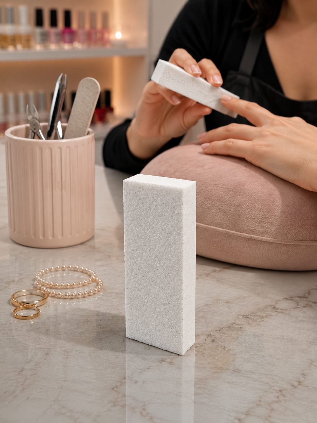WS - Fiori - Slim White Grit Buffers 80/120