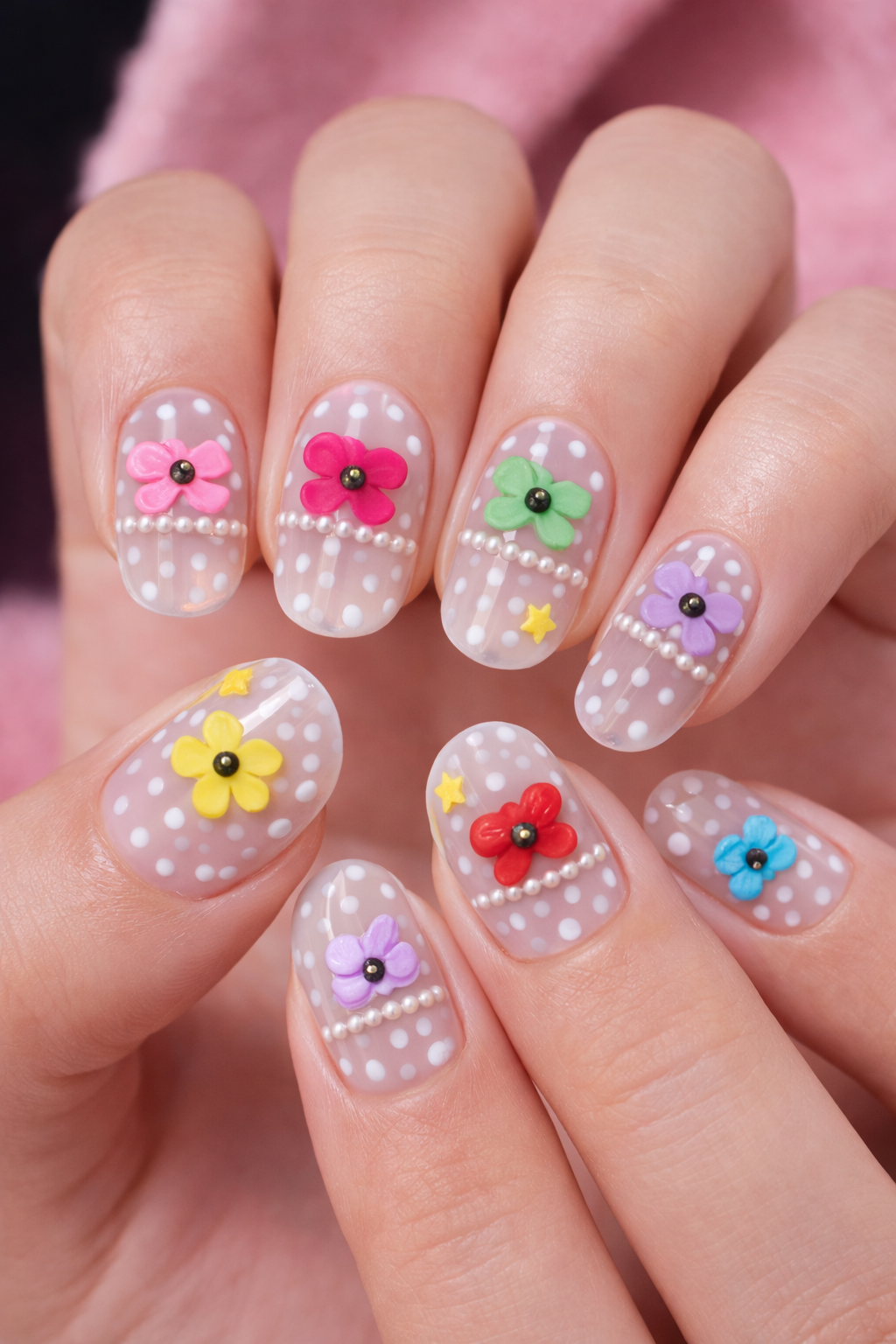 Berkeley - Ceramic 3-D Nail Art - Bow Tie w/ Stone