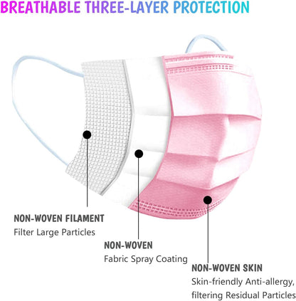 TaiMu - Kids Face Mask 50pc(Five Color)