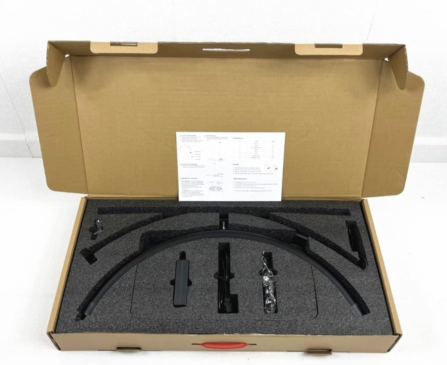 Half Moon Ring Light With Stand (Black)