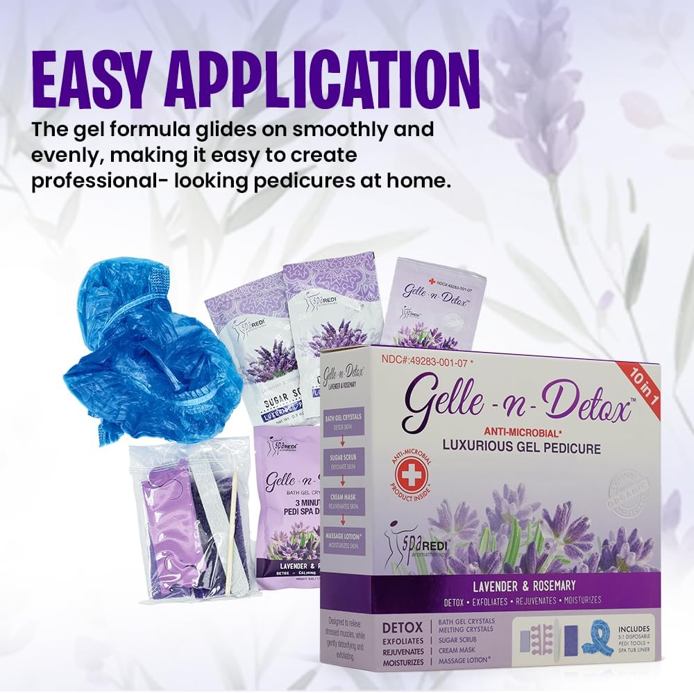 SpaRedi - Gelle-n-Detox Luxurious Gel Pedicure 10in1