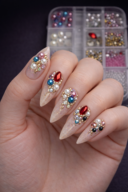 Queen - Rhinestones -Beads- Pearls - #64