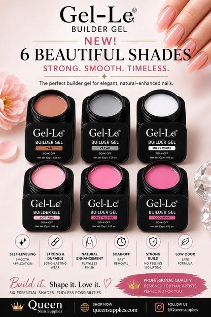 Gel-Le - Builder Gels - BG07 Milky White 1oz