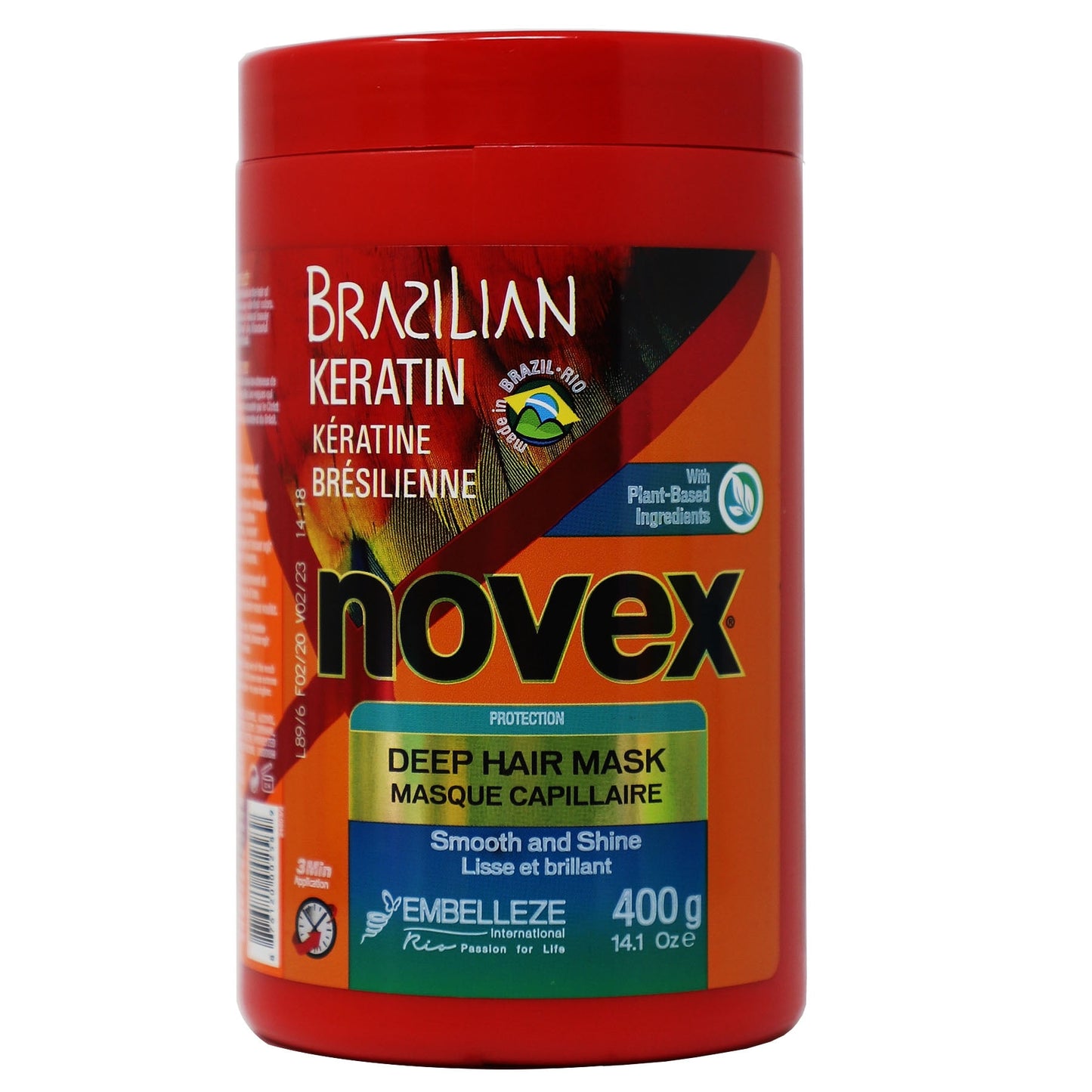 Novex Brazilian Keratin Hair Mask 400g (Limited)