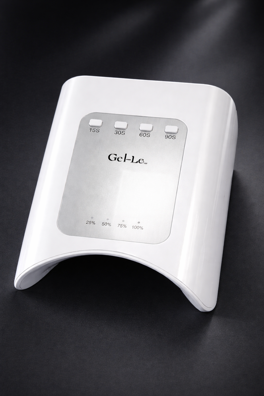 Gel-Le - Cordless LED Nail Lamp 112W (White & Silver)