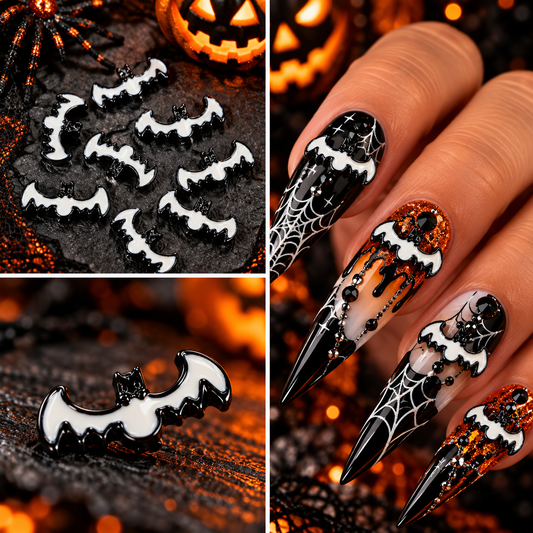 Queen - Nail Charms 10pc - #420 Bats - Halloween