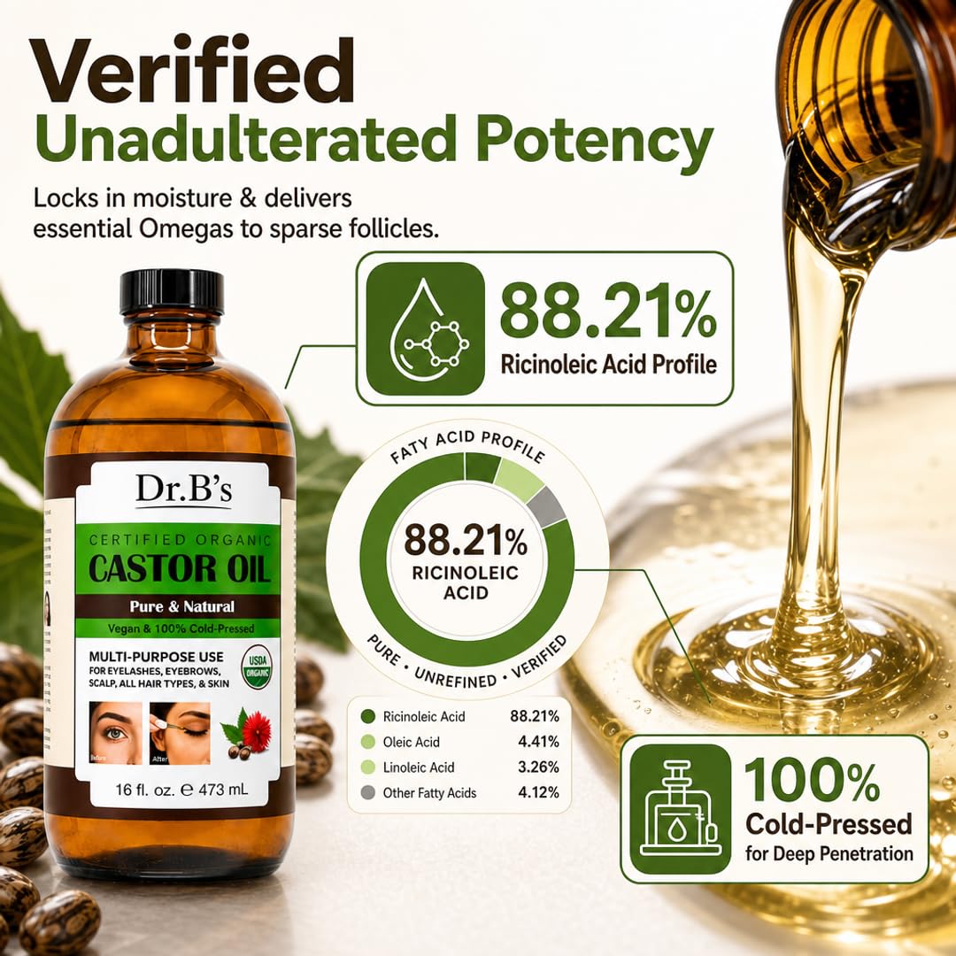 Dr.B's - Organic Castor Oil 16oz
