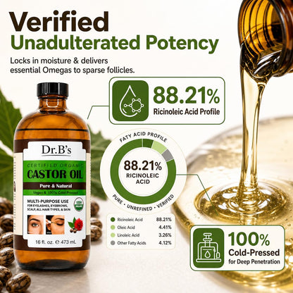 Dr.B's - Organic Castor Oil 16oz
